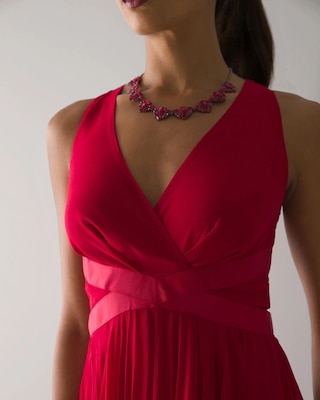 Pleated Midi Dress