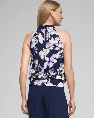 Outlet WHBM Cross Front Halter Top