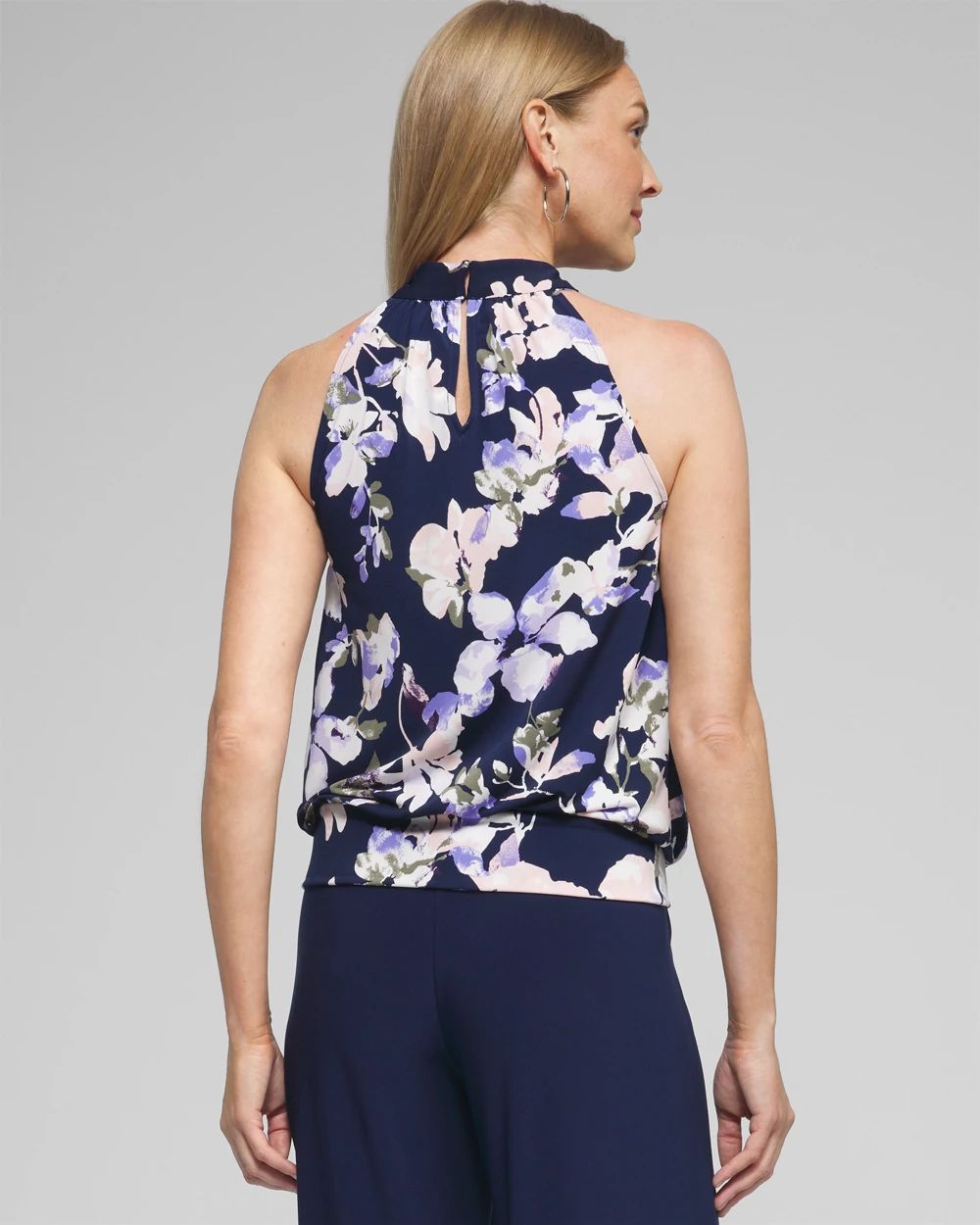 Outlet WHBM Cross Front Halter Top
