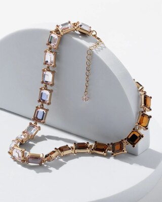 12K Gold Reversible Single Strand Necklace