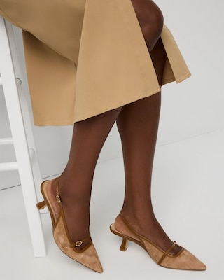 Slingback Kitten Heel Pump