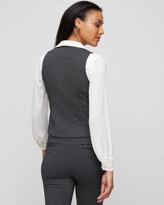 Black + White Knit Vest