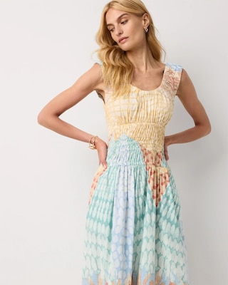 Ruched Tank Midi Dress click to view larger image.