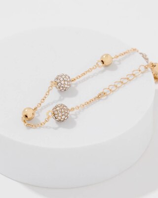 Pavé Sphere Chain Bracelet click to view larger image.