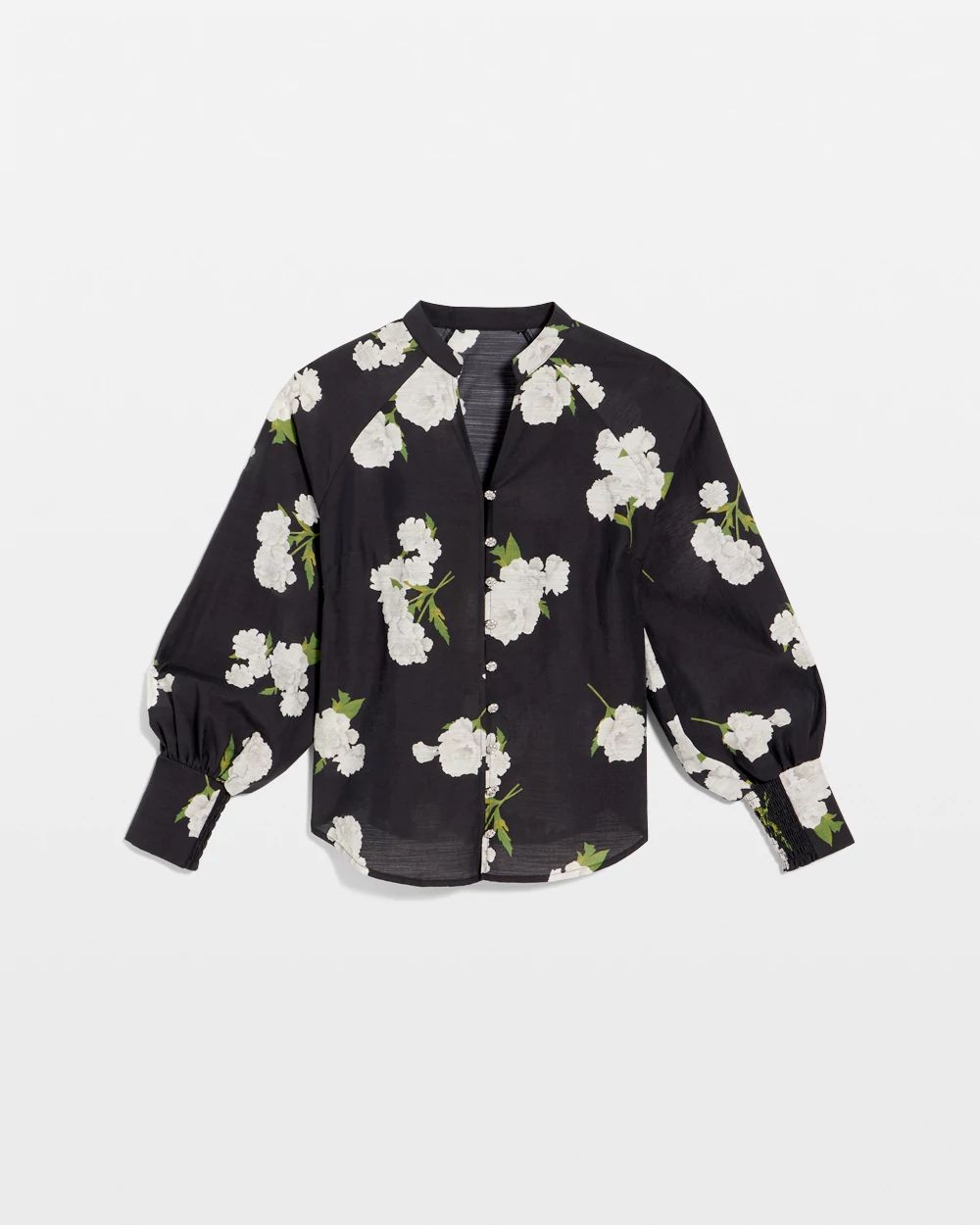 Floral Raglan Sleeve Shirt