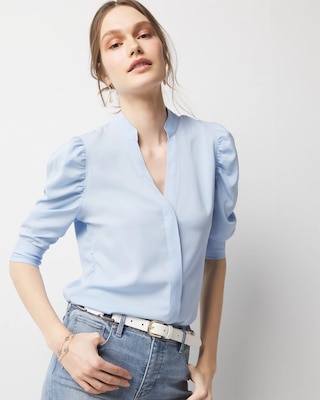 Ruched Sleeve Shirt