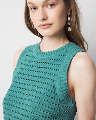Open Stitch Sweater Tank Top click to view larger image.