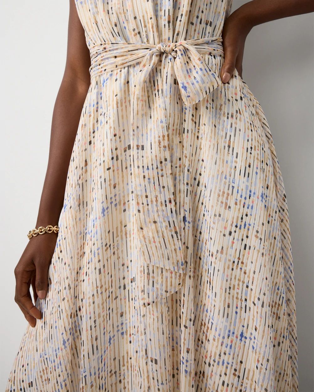 V-neck Maxi Dress click to view larger image.