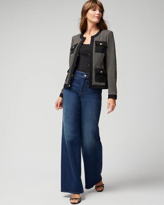 WHBM® Jacquard Knit Stylist Jacket click to view larger image.