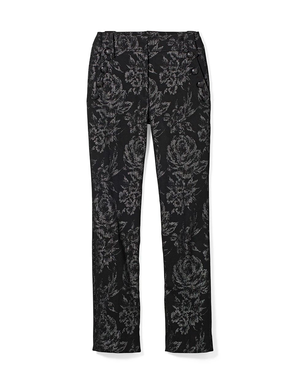 WHBM® Jolie Button Straight Luxe Stretch Pant
