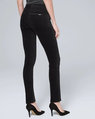 Mid-Rise Velvet Skinny Jeans
