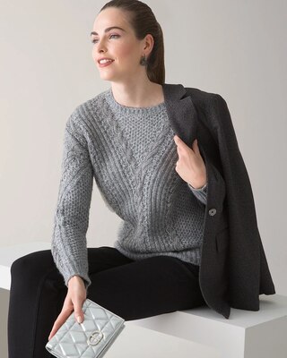 Embellished Crewneck Sweater