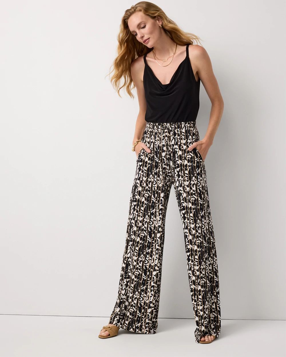 Pull-On Wide Leg Pant click to view larger image.