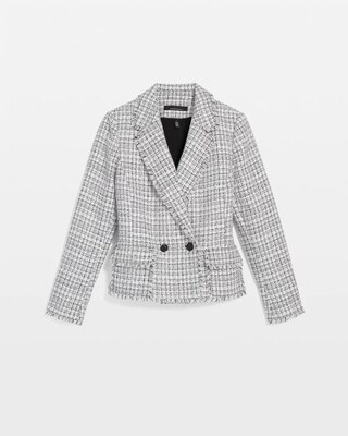 Petite Cropped Tweed Jacket click to view larger image.
