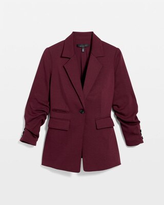Ruched Sleeve Blazer click to view larger image.