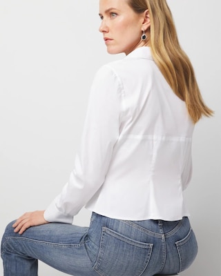 Seamed Poplin Shirt click to view larger image.