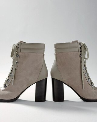 Mid-Heel Combat Boot