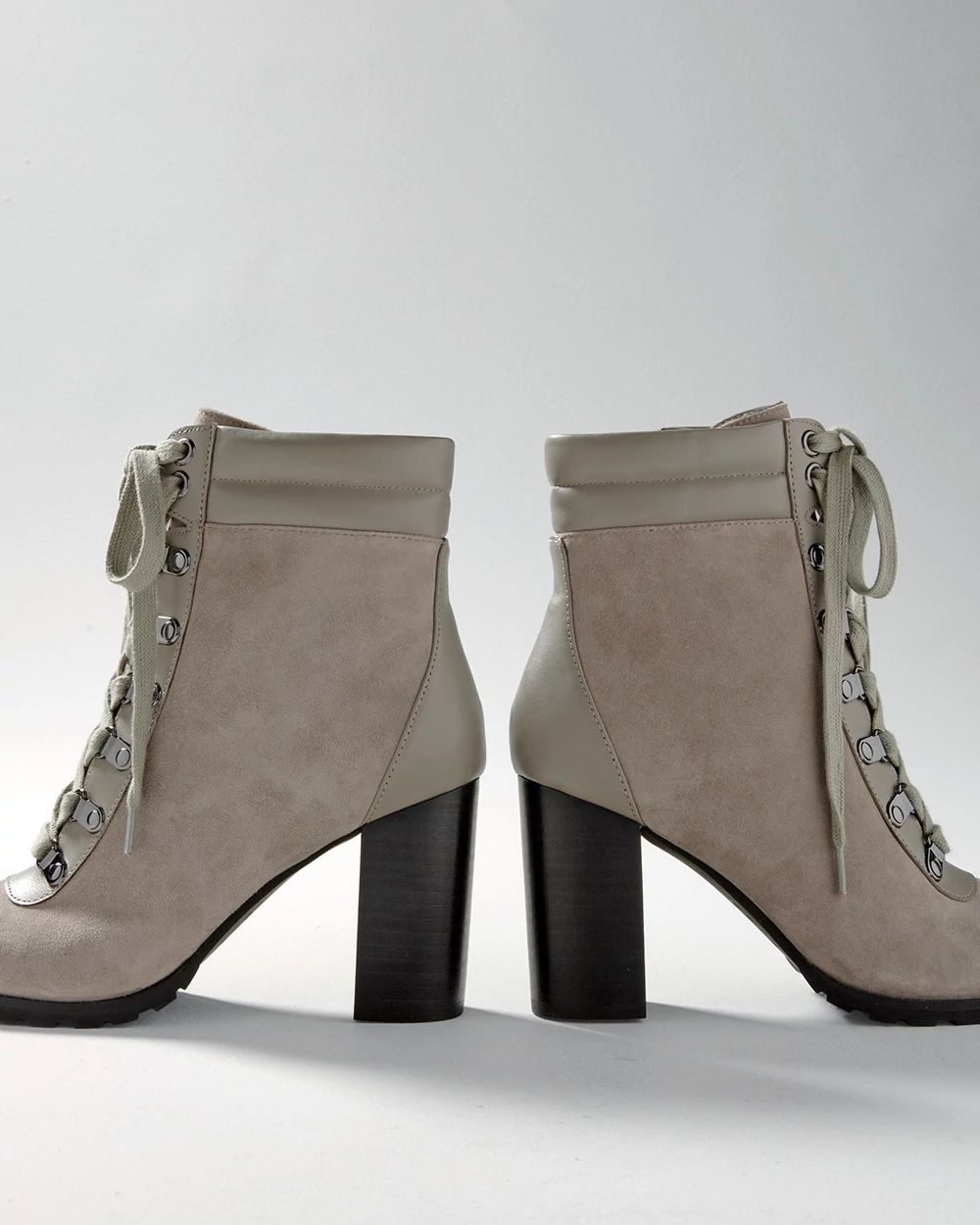 Mid-Heel Combat Boot