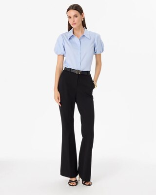 Puff Sleeve Poplin Shirt click to view larger image.