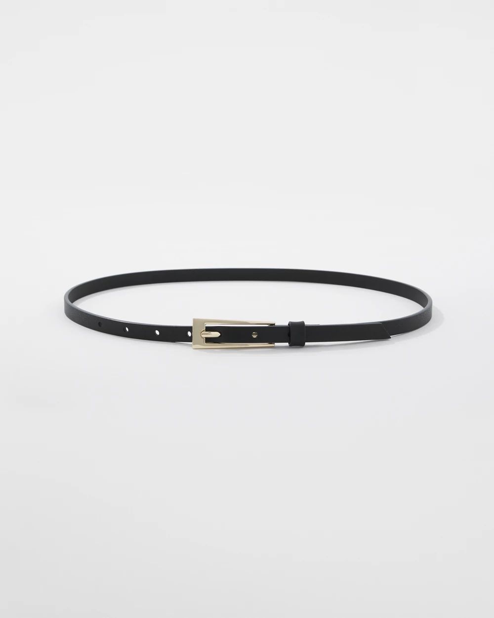 Faux Leather Rectangular Buckle Belt
