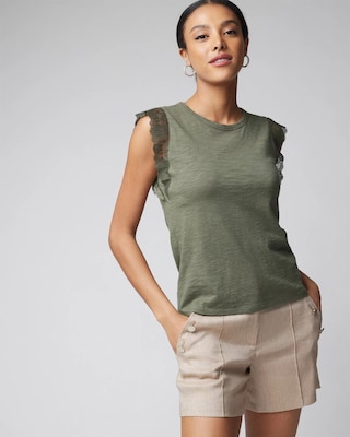 Lace Sleeve Tee