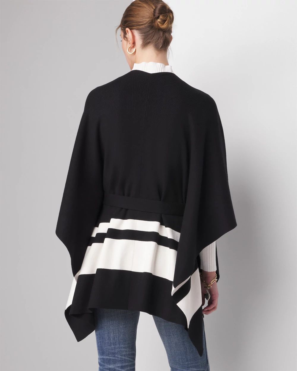 Striped Ruana