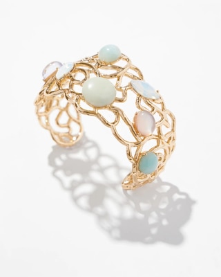 Gemstone Swirl Cuff