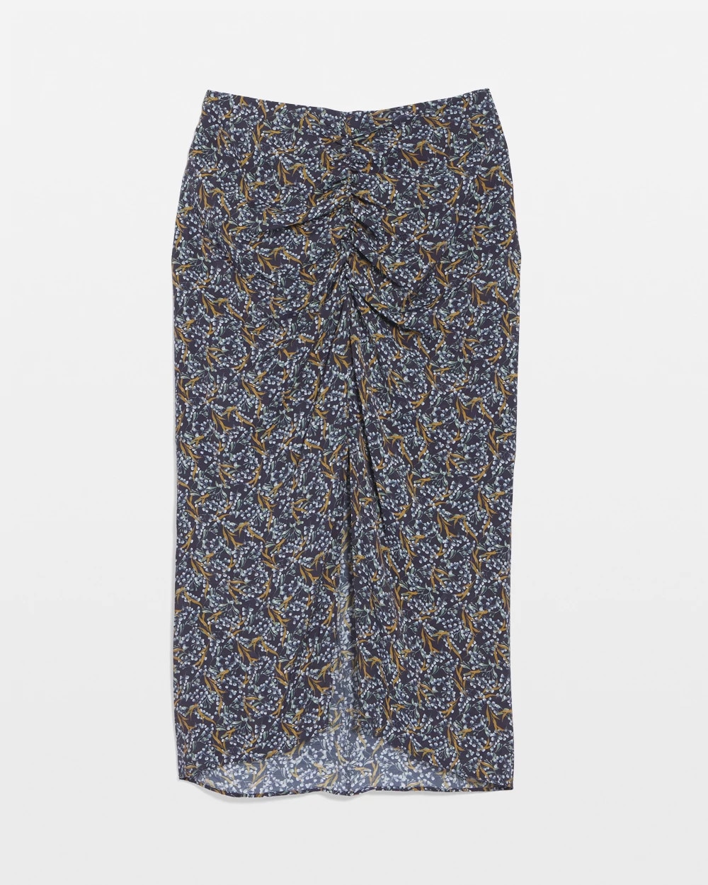 Draped Printed Skirt