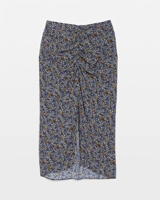 Draped Printed Skirt click to view larger image.