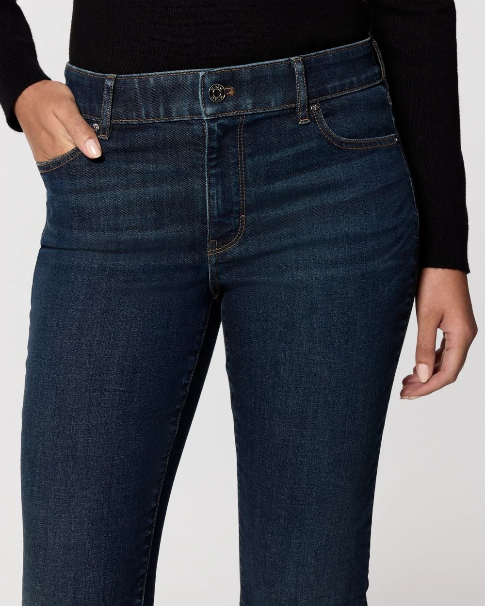 Mid-Rise Bootcut Jeans click to view larger image.