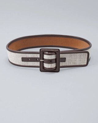 Linen Wide Belt