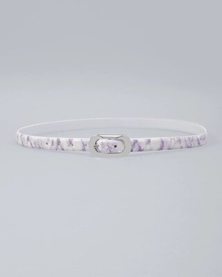 Reversible Snake-Embossed/Patent Belt