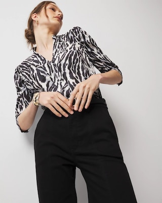 Ruched Sleeve Shirt click to view larger image.