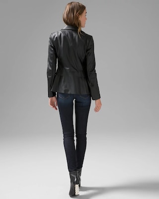 WHBM® Leather Signature Blazer click to view larger image.
