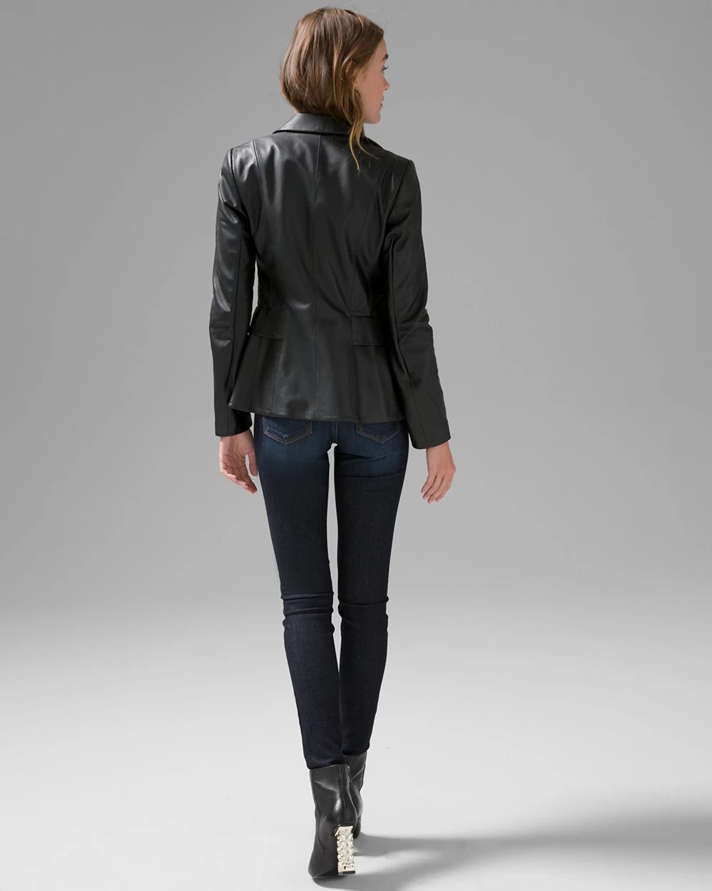 WHBM® Leather Signature Blazer