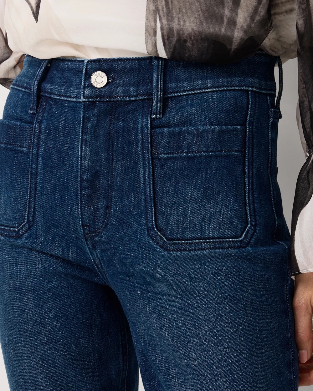 Patch Pocket High Rise Skinny Jean