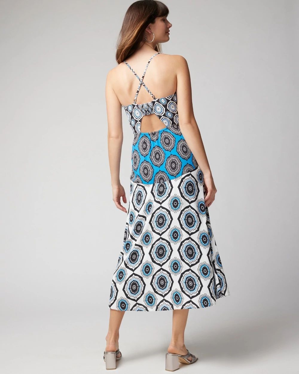 Halter Midi Dress with Cut-Outs