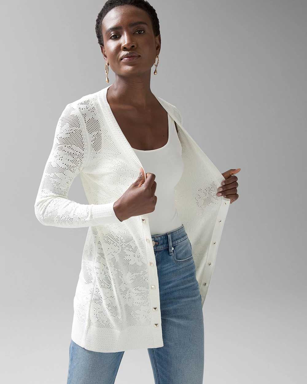 White house black market sales black cardigan