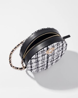 Round Tweed Chain Bag click to view larger image.
