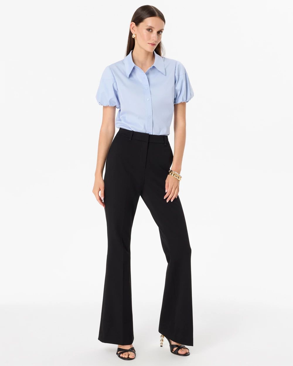 Petite Luxe Stretch Piper Flare Pant