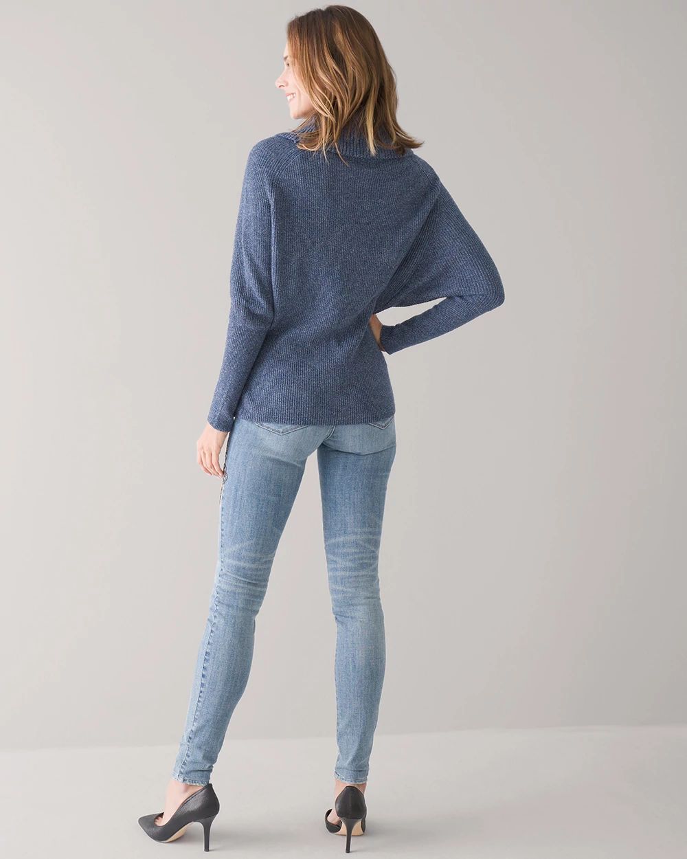 Cowl Neck Dolman Sleeve Sweater White House Black Market