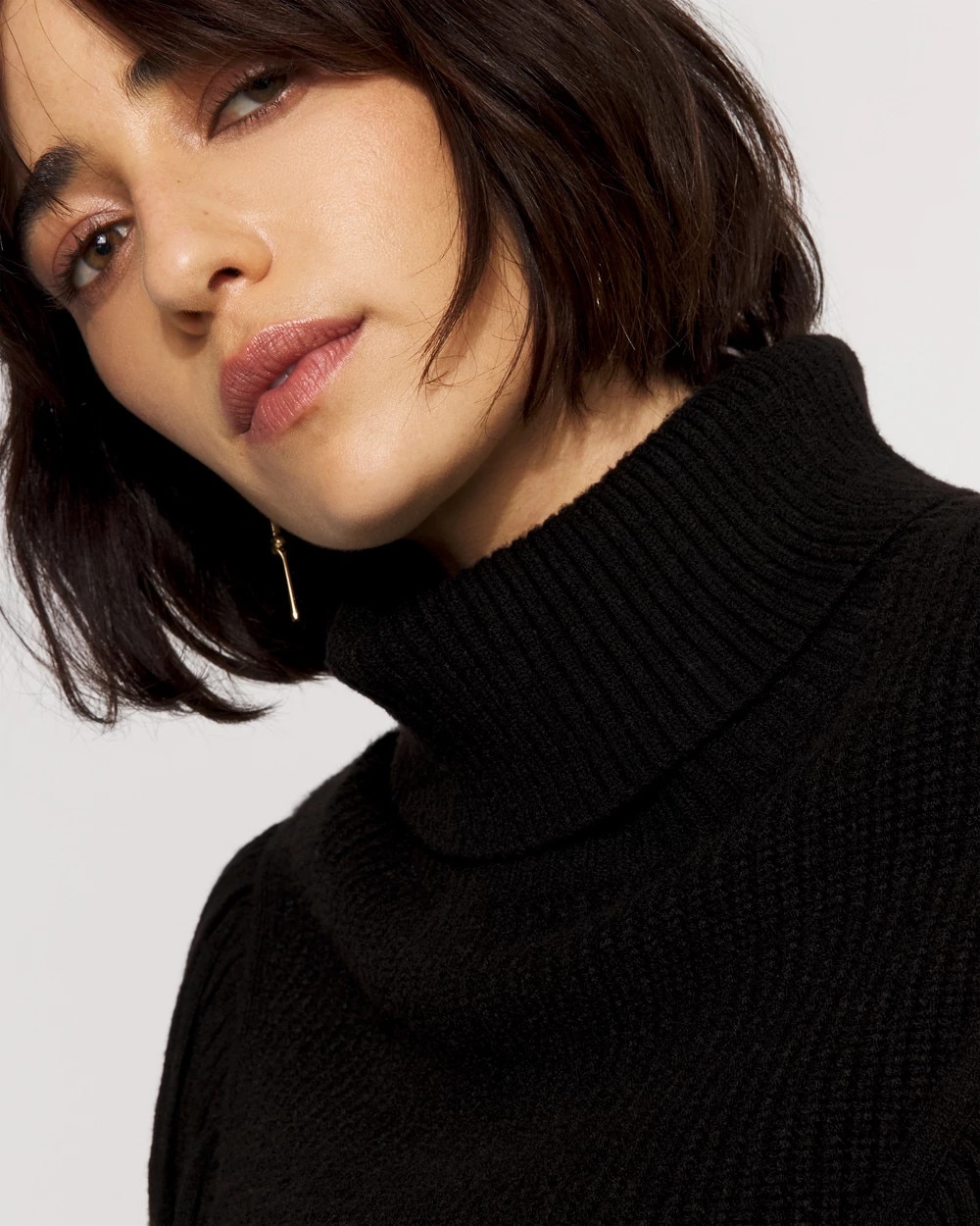 Fringe Turtleneck Sweater