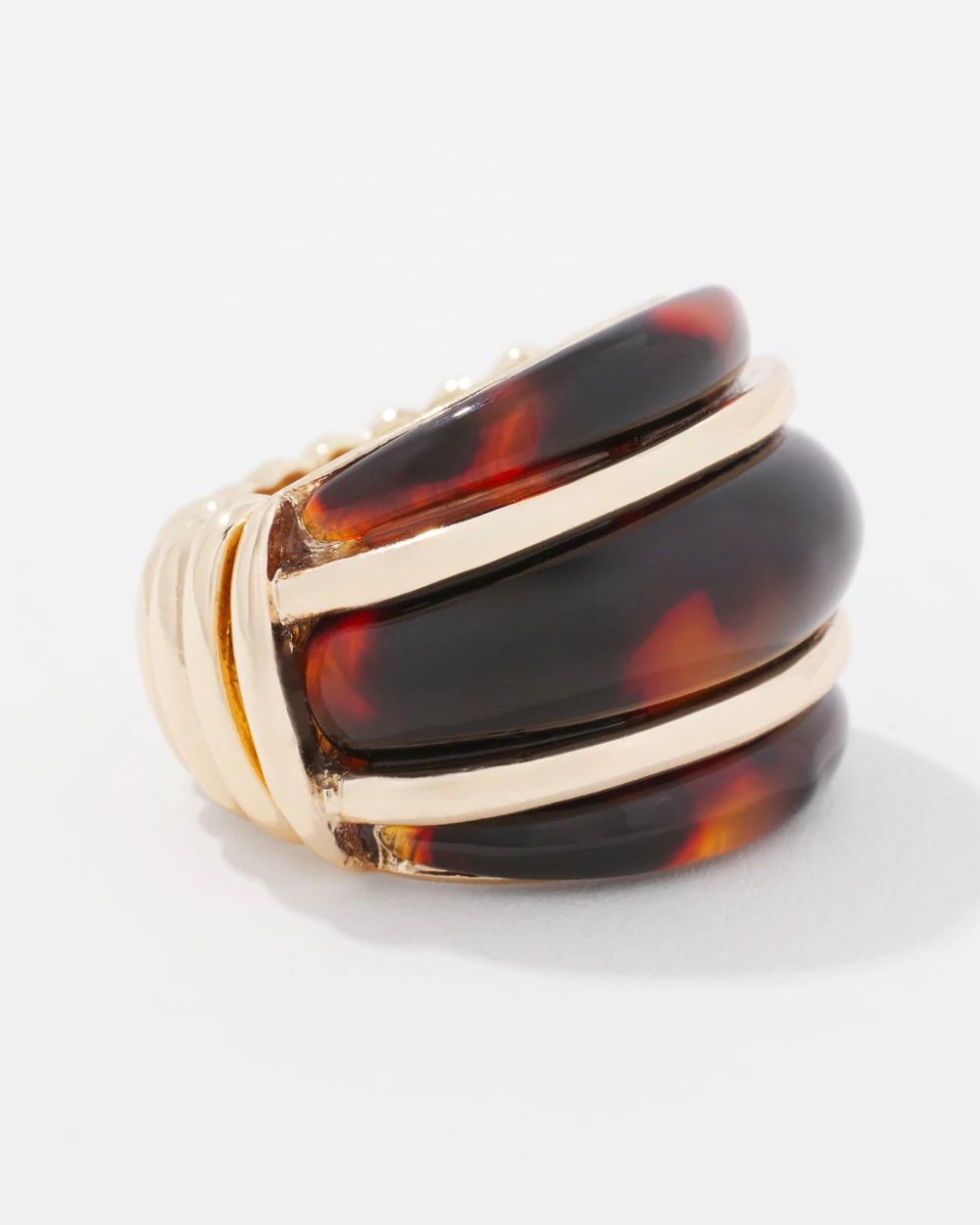 Gold and Tortoiseshell Ring
