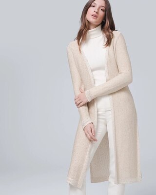 Sequin Duster with Removable Faux Fur