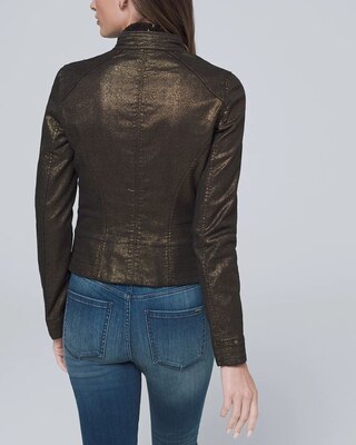 Coated Metallic Band Jacket