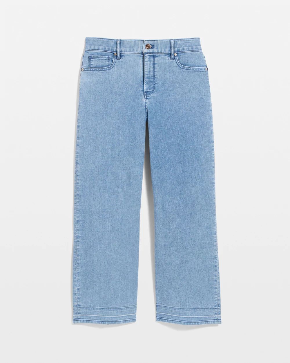 Petite Featherweight High-Rise Wide Leg Cropped Jean