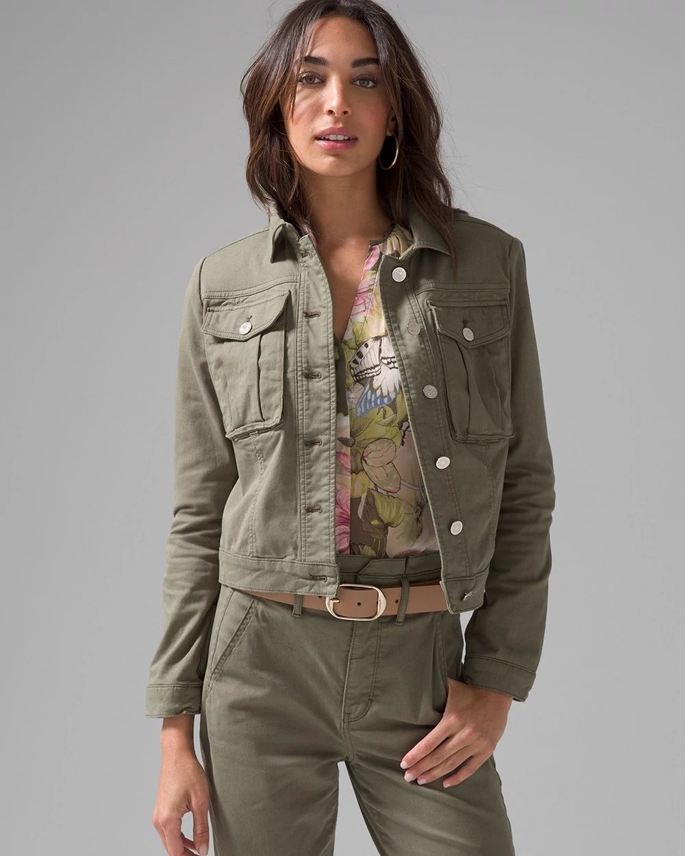 Cropped Pret Twill Jacket