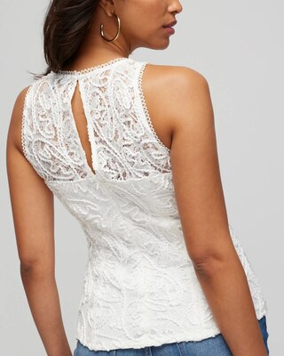 Sleeveless Lace Shell