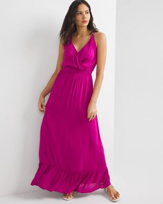 Ruffle Hem Maxi Swim Cover Up