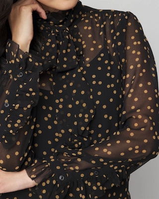 Chiffon Ruffle Blouse click to view larger image.